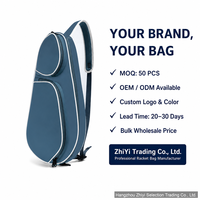 Sac de sport multifonctionnel grande capacité pour pickleball, tennis, badminton, padel, sac à bandoulière pour raquettes de sport en plein air, vente en gros