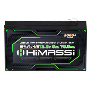 可充电LiFePO4 12.8V 12V 6Ah电池电池定制锂电池组磷酸铁锂 - Product Image 1