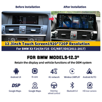 Écran Android 13 DSP 12,3 pouces, Carplay automatique pour BMW X3 F25/X4 F26, unité multimédia avec mise à niveau de la navigation et du GPS d'origine