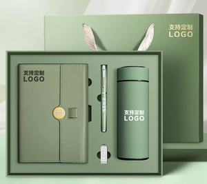 Caja de regalo de cuaderno de tres descuentos A5 de gama alta, taza termo con logotipo personalizado, tapa dura para la escuela, nueva oficina de negocios, regalo de cara alta - Product Image 1