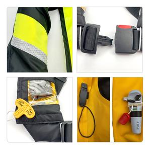 Chalecos Salvavidas Inflables de 150N para Adultos, Aprobados por la Guardia Costera de EE. UU., Tela Oxford+TPU, Chaleco Salvavidas Manual con Reflectante - Product Image 6