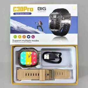 الأكثر مبيعًا C30 PRO ساعة ذكية رياضية مقاومة للماء كبيرة BT مكالمة C30pro شاشة مراقبة الحركة ساعة ذكية للرجال - Product Image 3