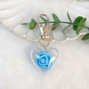 Llavero de flor eterna de rosa de amor creativa y de moda al por mayor, bonito colgante para auriculares, bolso o llavero de coche - Product Image 6