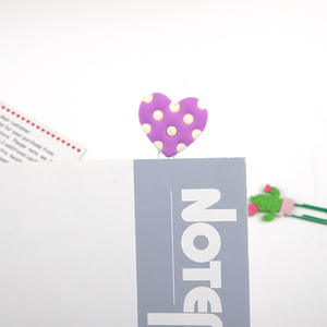 Nueva fruta marcapáginas dibujos animados lindo Arco Iris Pin PVC pegamento suave accesorios epoxi papel Clip - Product Image 5