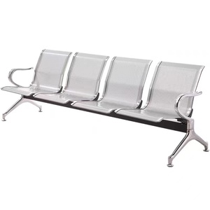 Hôpital clinique aéroport chaise d'attente salon banque 3 sièges salle d'attente chaises de réception banc de sièges publics - Product Image 3