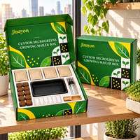 Boîte d'expédition pliable personnalisée pour kit de culture de micro-légumes, emballage carton pour kits de culture de graines