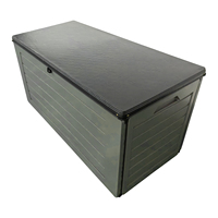 VERTAK 270L Boîte de rangement extérieure de haute qualité pour patio, coffre de rangement extérieur, bac de rangement pour coussins, pour boissons