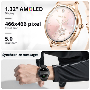 Colmi Smartwatch 466x466 HD AMOLED màn hình cảm ứng điều khiển từ xa theo dõi nhịp tim BT gọi IP68 không thấm nước Unisex - Product Image 3