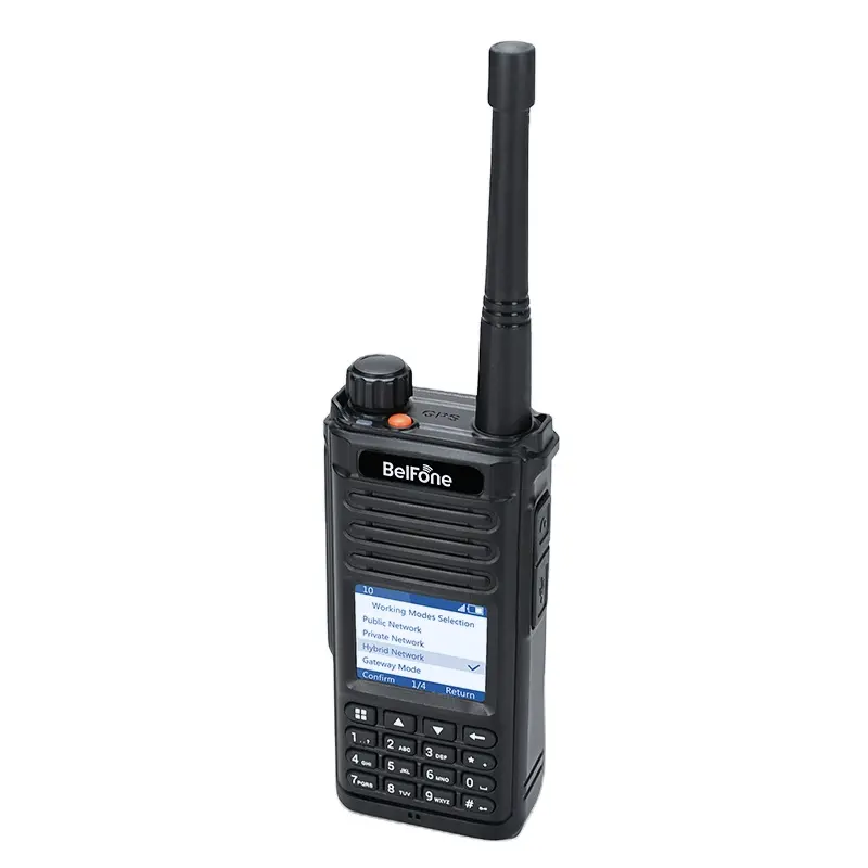 Rádio walkie talkie poc BF-TP800, rádio multimodo duplo ptt com gps 4g/3g/2g, realptt, pocstar