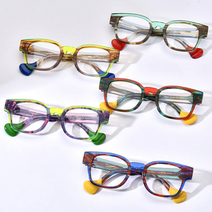 Gafas Borregls Multicolor con Montura de Acetato <span class=keywords><strong>para</strong></span> <span class=keywords><strong>Mujer</strong></span>, Modelo 2025, Transparentes, Cuadradas, Ópticas, <span class=keywords><strong>para</strong></span> Hombre, 19357 - Product Image 2