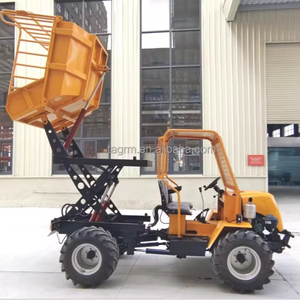 Rueda tipo <span class=keywords><strong>4X4</strong></span> Triciclo aceite Palma fruta elevador cargador transporte Palma jardín volquetes 14.7KW/20HP Sawit Palm Dumper Truck - Product Image 3