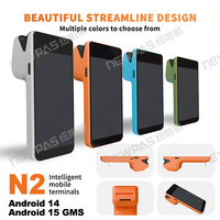 Terminal POS Móvil Inteligente Newpas N2 con Android 15, Impresora de Recibos de 58 mm, Escáner de Códigos de Barras NFC para Comercio Minorista y Restaurantes GMS