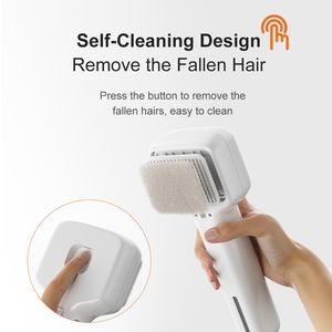Dudupet, recién llegado, cepillo de esencia para el cuidado de mascotas, peine de <span class=keywords><strong>pelo</strong></span> suave para perros, plástico de acero inoxidable autolimpiante, elimina los pelos caídos - Product Image 4
