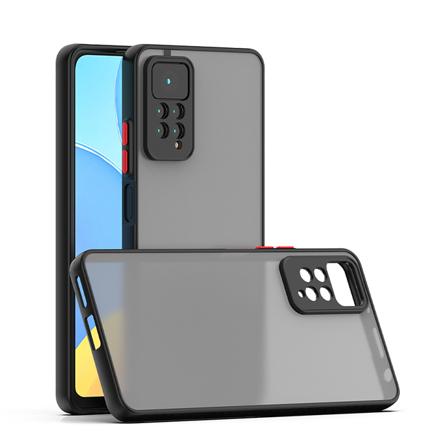 PINJUN Smoke Matte Shell Mobile Phone Case for Xiaomi Redmi Note 10 11 Pro 12 Poco F3 F4 Gt M4 Frosted Phone Cover Accessories