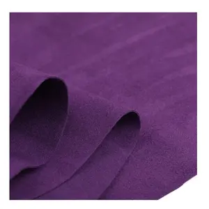 High color fastness microfiber suede leather for shoe bag and car interior