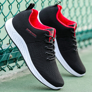 Fabricants chinois de chaussures personnalisées, logo de designer, baskets décontractées respirantes en maille et cuir de vachette pour hommes, chaussures de basket tendance - Product Image 3