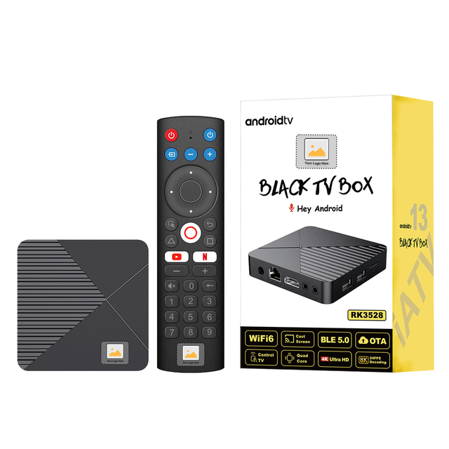 Best IATV R5 Smart Android 13 TV Box RK3528 Quad-Core 8K Video Decoding Wifi6 BT5.0 Voice Remote Control Ip Tv Mini Set Top Box