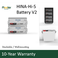 Paquete de Baterías Apilables LiFePO4 Hina Solar ESS Hi-5 V2 de 5 kWh y 50 kg para Bicicletas/Scooters Eléctricos, Listo para Enviar desde China