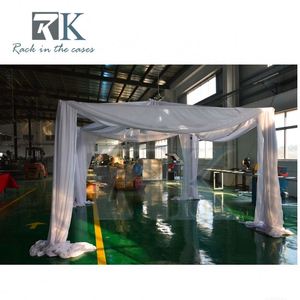 Photo Booth with <b>Black</b> Drapes Stand for Wedding Decoration Pipe Kits 9-16 Adjustable Height - Product Image 2