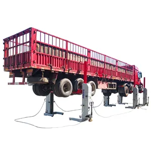 Kabel tugas berat hidrolik, 6 kolom pengangkat jack/pengangkat truk/pengangkat untuk kendaraan komersial