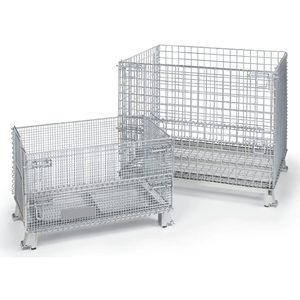<span class=keywords><strong>Cages</strong></span> de stockage métalliques robustes Solution durable et peu encombrante pour le stockage de marchandises et d'équipements en entrepôt - Product Image 1
