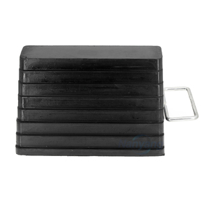 Tope de seguridad para neumáticos de vehículos, anillo de goma y metal resistente para seguridad en estacionamiento de remolques y caravanas, en stock - Product Image 3