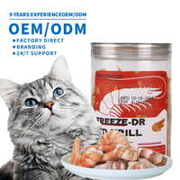 Nourriture pour animaux de compagnie lyophilisée de qualité supérieure, naturelle, riche en protéines, friandises saines pour chiens et chats, vente en gros OEM ODM