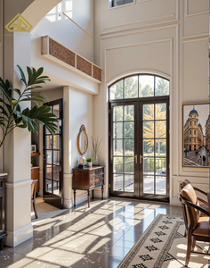 Villa de luxe moderne néoclassique à deux étages avec grand portique et design symétrique, service de rénovation et de conception - Product Image 4