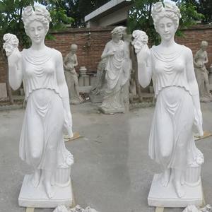 Décoration <span class=keywords><strong>de</strong></span> jardin Célèbre <span class=keywords><strong>grecque</strong></span> grandeur nature Statues <span class=keywords><strong>de</strong></span> dame en marbre blanc en pierre <span class=keywords><strong>Déesse</strong></span> des quatre saisons - Product Image 6