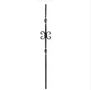 Barre de partie <span class=keywords><strong>en</strong></span> <span class=keywords><strong>fer</strong></span> <span class=keywords><strong>forgé</strong></span> avec volute pour balustrade de balustrade de balustrade de clôture de porte - Product Image 1