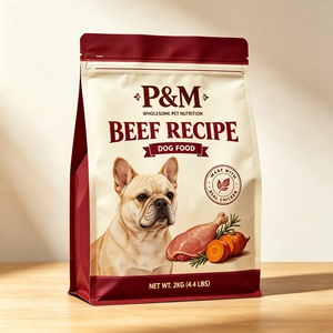 Shelf Display Flat Bottom Pet Food Pouch Custom Moisture Proof High Barrier Durable Eco-friendly Food Grade Plastic <b>Bag</b> 4lb - Product Image 5