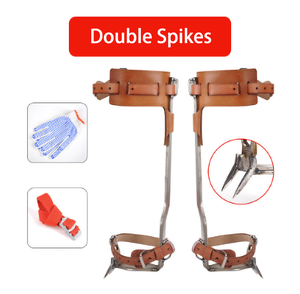 Pointes d'escalade en acier inoxydable réglables en hauteur <span class=keywords><strong>pour</strong></span> l'escalade d'arbres, outil d'escalade, sécateur d'arbre <span class=keywords><strong>pour</strong></span> travaux en hauteur en extérieur - Product Image 3