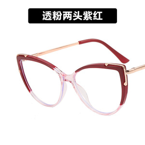 Gafas de Moda con Montura Completa Estilo Ojo de Gato, Anti Luz Azul, Ligeras, Diseño Moderno para Mujer 2024 - Product Image 4