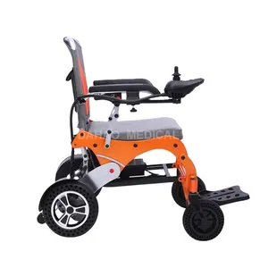 Medical Device Supplier Portable Aluminium Electronic Wheel Chair Foldable Power Medical Wheelchair Made in China