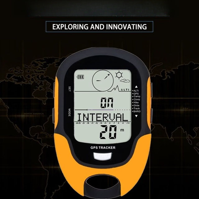 Handheld Car Barometric Altimeter Temperature and Humidity Outdoor Compass Altitude Meter with GPS