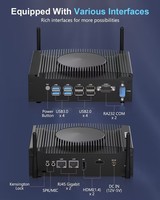 Ordinateur industriel HYSTPU Mini 8 USB Intel I5-1235U Dual Com Lan HD avec ventilateur de refroidissement BT 4.2 Win 11 PC