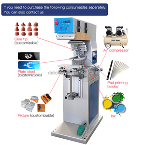 Machine de tampographie semi-automatique haute précision, impression <span class=keywords><strong>tampon</strong></span> monocouche pour la décoration de logos, vêtements, textiles, jouets - Product Image 2