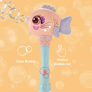 Elektrikli otomatik üfleme kabarcık oyuncak silah sabun köpüğü balık müzik B/O sevimli noel hediyesi için kız ve erkek çocuklar kabarcık makinesi - Product Image 6