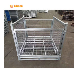 Jaula de <span class=keywords><strong>metal</strong></span> plegable de malla de alambre galvanizado, apilable, a la venta - Product Image 4