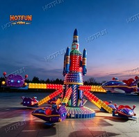 Manège d'avion auto-propulsé, manèges rotatifs, attraction aérienne extérieure pour parcs d'attractions et projets commerciaux
