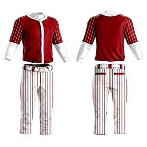Uniforme de baseball professionnel unisexe avec logo personnalisé imprimé, maillot court respirant haute performance et pantalon de sport pour équipes - Product Image 1
