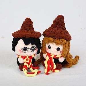 Vente en gros de poupées Amigurumi tricotées en fil tissé <span class=keywords><strong>Harry</strong></span> Potters Poupées pour cadeau de remise de diplôme Pendentifs pour sac à main - Product Image 2