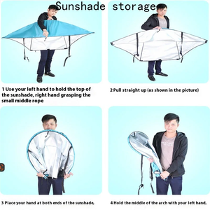 Colchoneta Inflable para Dormir con Visera Desmontable, Sofá de Aire Portátil, Cama de Playa Portátil para Acampar y Caminar al Aire Libre - Product Image 4