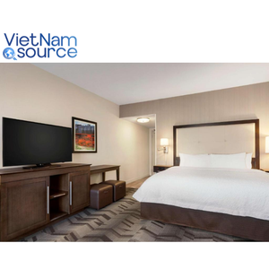 เฟอร์นิเจอร์ห้องนอนโรงแรมแฮมป์ตันสุดหรูดีไซน์เรียบง่ายทันสมัยพร้อม MDF + HPL-ผลิตในเวียดนามโดยมีราคาตรงจากโรงงาน - Product Image 4