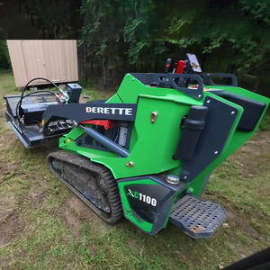 Mini-chargeuse sur chenilles Derette XC1100 CE EPA, 25 CV, diesel, hydraulique, avec accessoires de débroussailleuse pour la ferme - Product Image 3