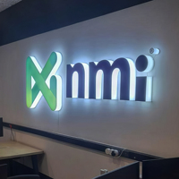 Letrero Metálico 3D con Letras de Canal LED, Señalización Comercial para Negocios, Letrero LED para Exteriores