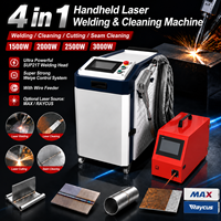 Mini machine de soudage laser 4 en 1, soudeuse laser à fibre pour le soudage, la découpe et le nettoyage