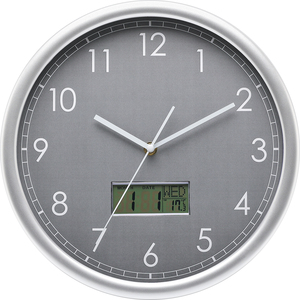 <span class=keywords><strong>Lcd</strong></span> Trạm thời tiết kim loại khung thạch anh 10 inch Analog kỹ thuật số Đồng hồ treo tường với ngày và nhiệt độ hiển thị lớn đồng hồ - Product Image 5