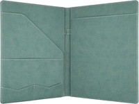 Porte-documents professionnel MOWPOG en similicuir pour entretien/cv, format A4/Legal, avec support pour bloc-notes et documents