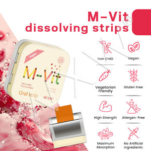 Tiras orales minerales M-Vit personalizadas, soporte para el bienestar inmunológico, suplemento de película oral de disolución rápida apto para veganos - Product Image 3
